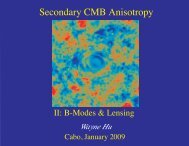 Secondary CMB Anisotropy - Wayne Hu's Tutorials