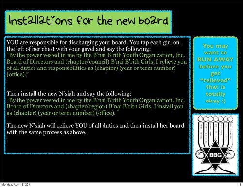 N'siah Guide to Chapter Elections - BBYO