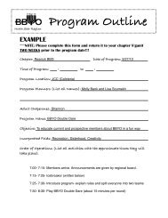 Program Outline Form- EXAMPLE - BBYO