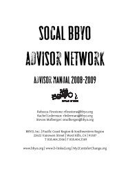 SOCAL BBYO Advisor Training Manual - BBYO.org