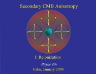 Secondary CMB Anisotropy I: Reionization - Wayne Hu's Tutorials