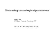 Measuring cosmological parameters - Berkeley Center for ...