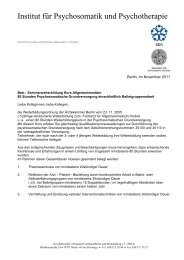 Psychosomatische Grundversorgung - Hausärzteverband Berlin und ...