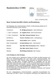 Rundschreiben vom Dezember 2002 - BDA