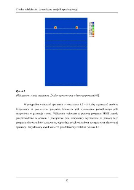 Cieplne właściwości dynamiczne grzejnika podłogowego