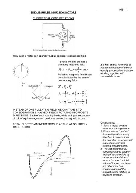 INDUCTION MACHINES I