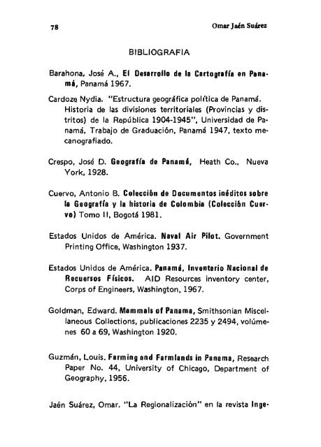 analisis regional y canal de panama - Biblioteca Virtual El Dorado