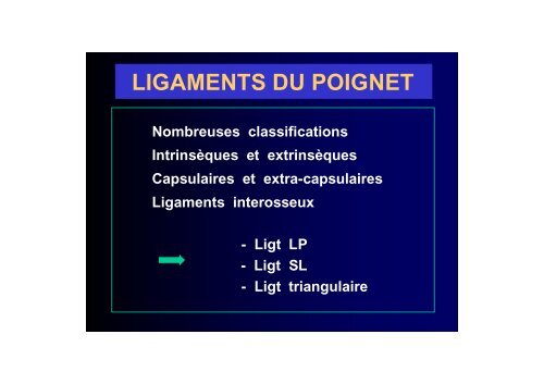 EVALUATION CLINIQUE ET IMAGERIE DU POIGNET ...