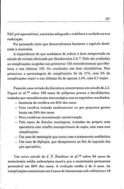 conceitos actuais do tratamento cirúrgico das sinusites crónicas