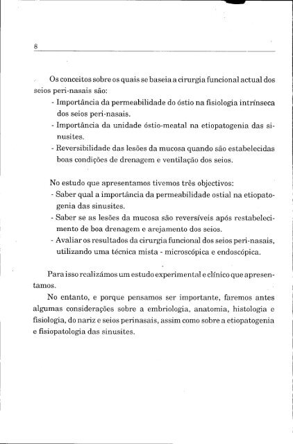 conceitos actuais do tratamento cirúrgico das sinusites crónicas