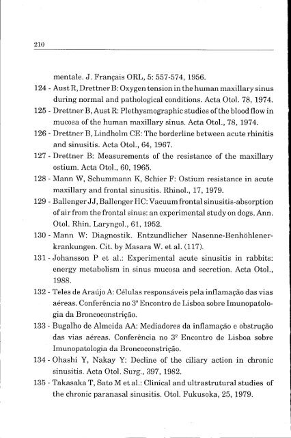 conceitos actuais do tratamento cirúrgico das sinusites crónicas