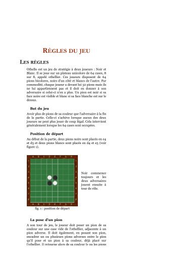 Othello / Reversi : règles