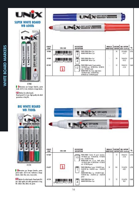 white board markers