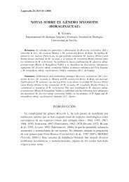 Notas sobre el género Myosotis (Boraginaceae) - Universidad de ...