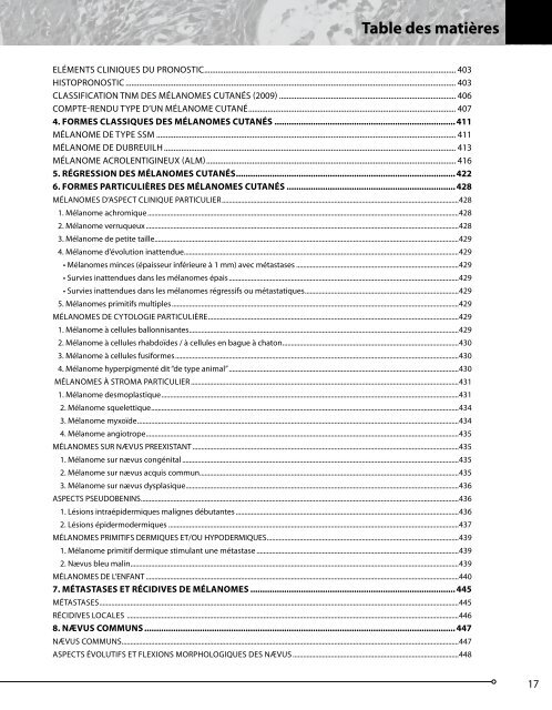 Pathologie cutanée tumorale - Club de Dermatopathologie