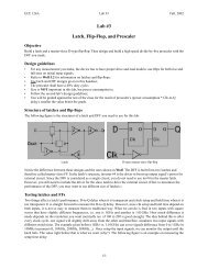 Lab #3 Latch, Flip-Flop, and Prescaler - UCSB CAD & Test