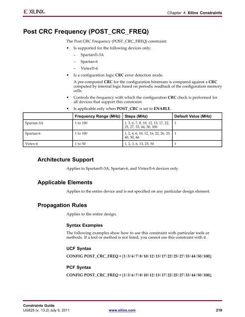 Xilinx Constraints Guide