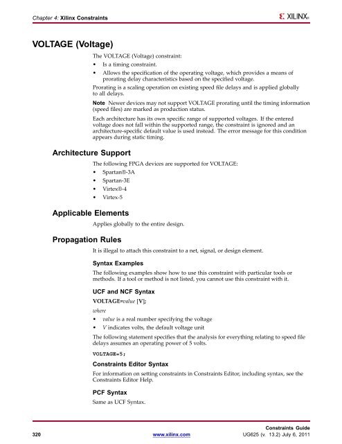 Xilinx Constraints Guide