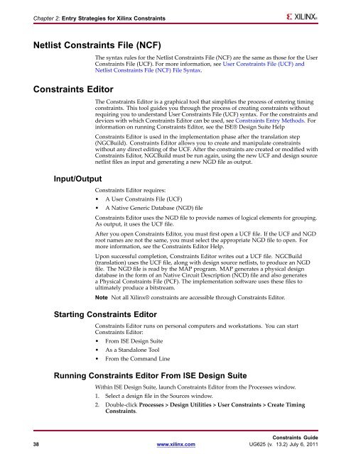 Xilinx Constraints Guide