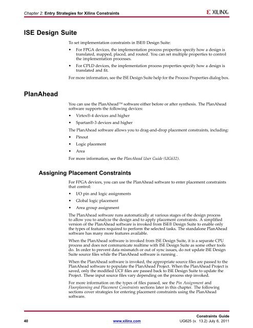 Xilinx Constraints Guide