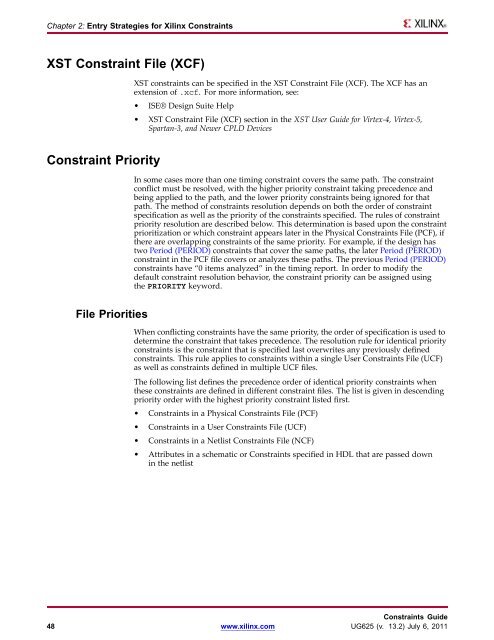 Xilinx Constraints Guide