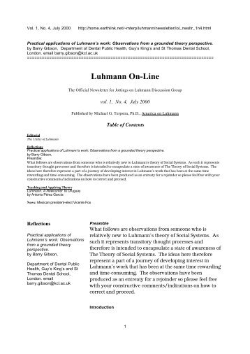 Luhmann On-Line - Kambing UI