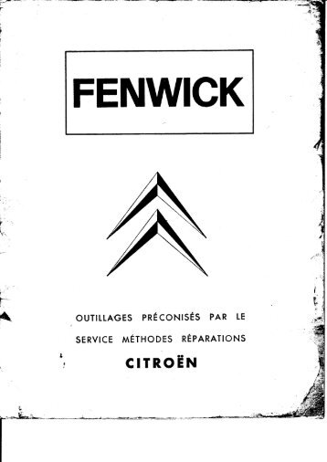 Citroen Fenwick Spesialverkty 1965 - le mecano du dimanche