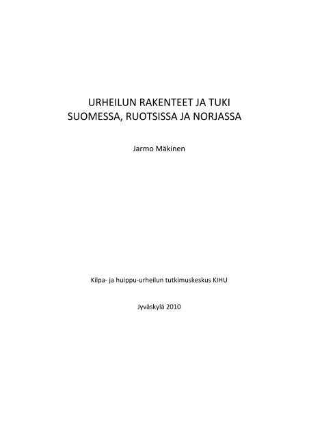 pdf - Kilpa- ja huippu-urheilun tutkimuskeskus