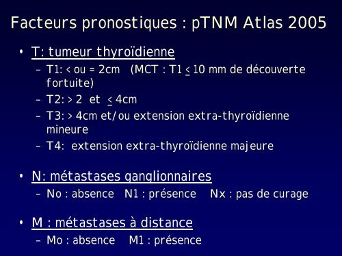 Algorithme de surveillance des cancers à ''faible risque'