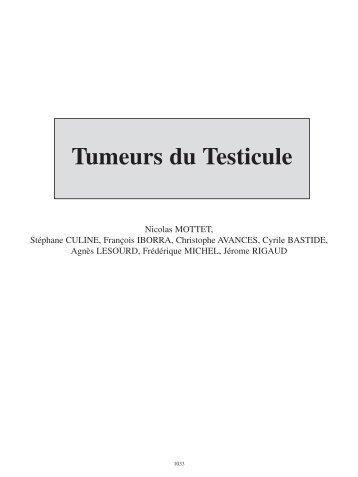 Tumeurs du Testicule - Progrès en Urologie - MOTTET ... - prepECN