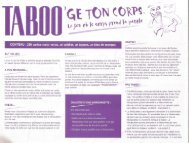 Taboo'ge ton corps