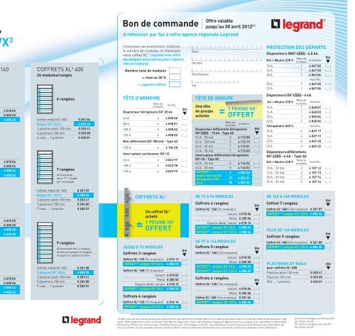 Peignes Verticaux VX³ 63-125 A - Legrand