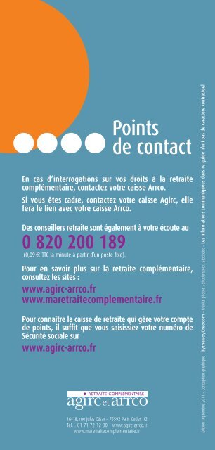 Cotisations et points retraite - Vauban Humanis