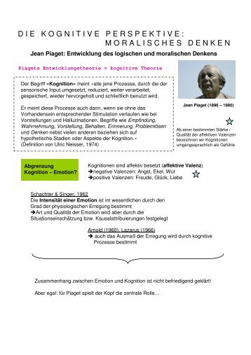 Jean Piaget: Entwicklung des logischen und ... - Beabea-Blog