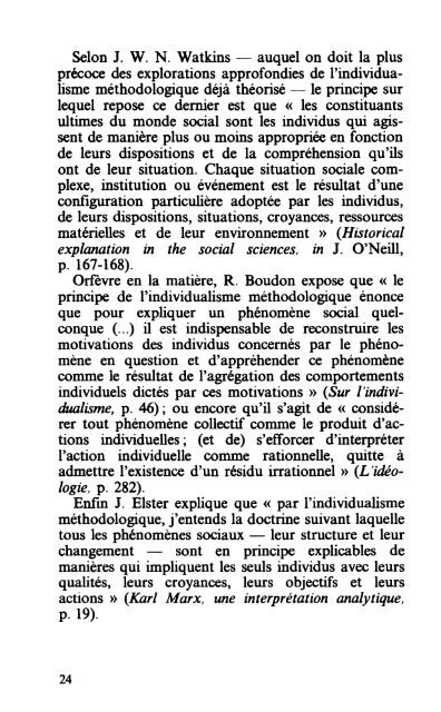 L'individualisme méthodologique - Institut Coppet