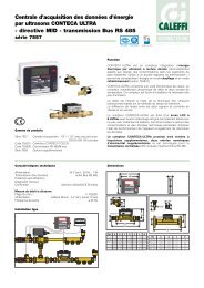 Compteur de chaleur par ultrasons CONTECA ULTRA - Caleffi