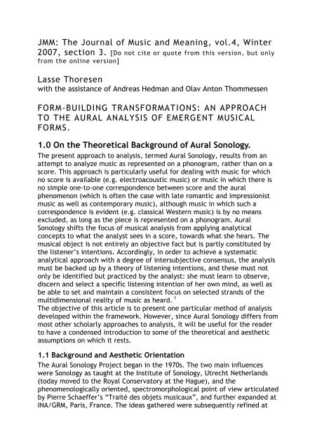 Print Article - Journal of Music and Meaning