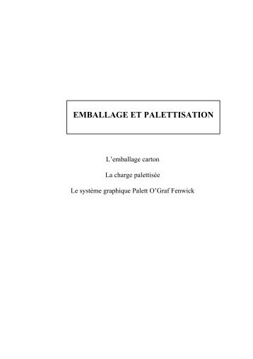 EMBALLAGE ET PALETTISATION - Cerpet