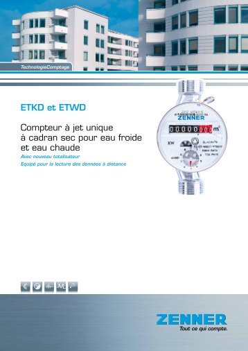 Brochure Compteur d'eau ETKD/ETWD - Zenner