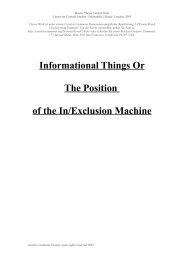 Informational Things Or The Position of the In/Exclusion ... - FAMe