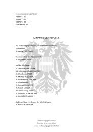 Entscheidung (365 KB) - Der Österreichische Verfassungsgerichtshof