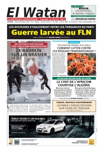 Guerre larvée au FLN