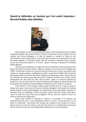 Bernard kolelas alias okolelas - Zenga-Mambu