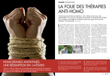 lA folie des tHérApies Anti-Homo - Aline Jaccottet, journaliste