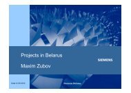 Projects in Belarus Maxim Zubov
