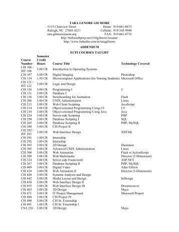 resume addendum pdf format bellsouthpwpnet