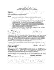 My Resume - Bellsouthpwp.net
