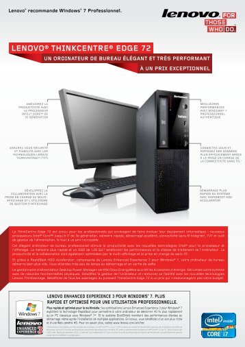 LENOVO® tHINKCENtRE® EDgE 72