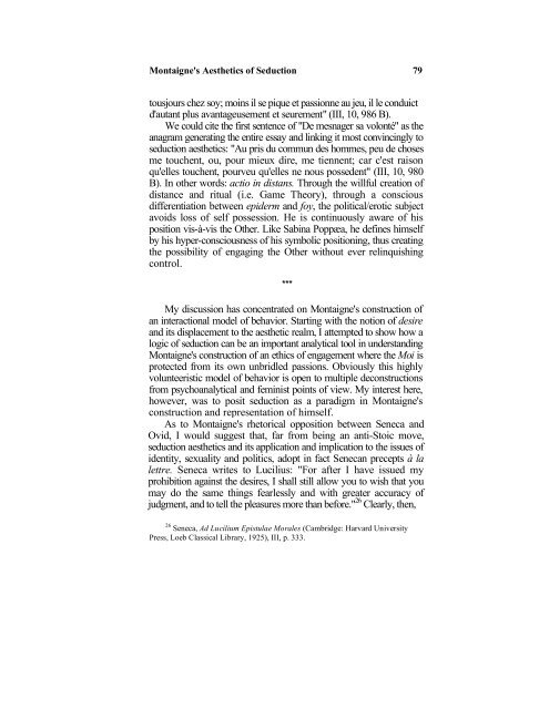 Free PDF Download - Montaigne Studies - University of Chicago