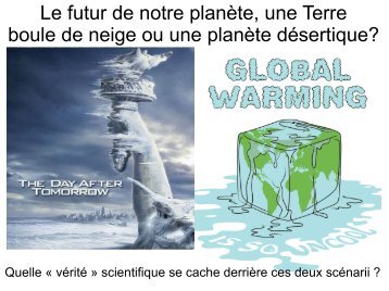 Le futur de notre planète, une Terre boule de neige ou une planète ...